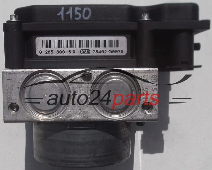 ABS CENTRALINA POMPA RENAULT MEGANE BOSCH 0 265 232 067, 0265232067, 8200 737 985, 8200737985, 0265800519