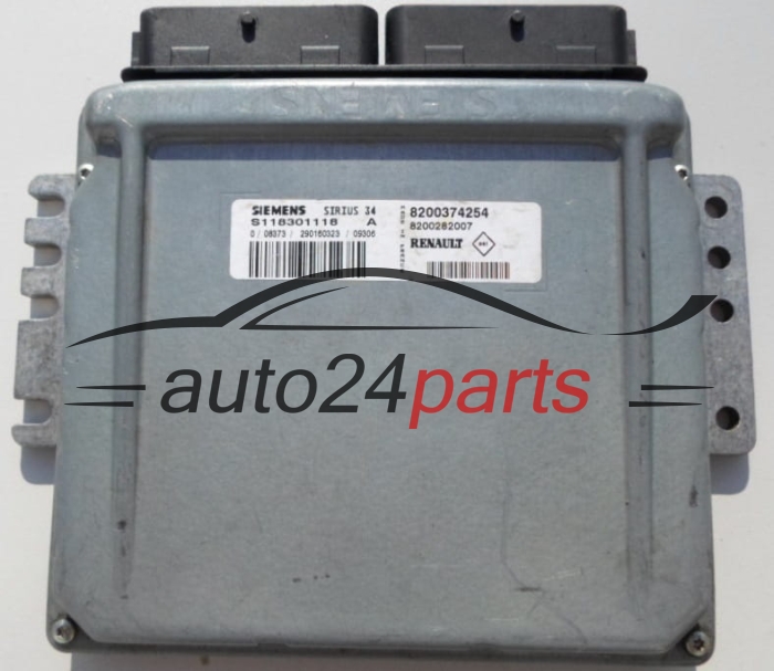 CENTRALINA DO MOTORE RENAULT CLIO 1.2 SIEMENS S118301118 A,  8200374254