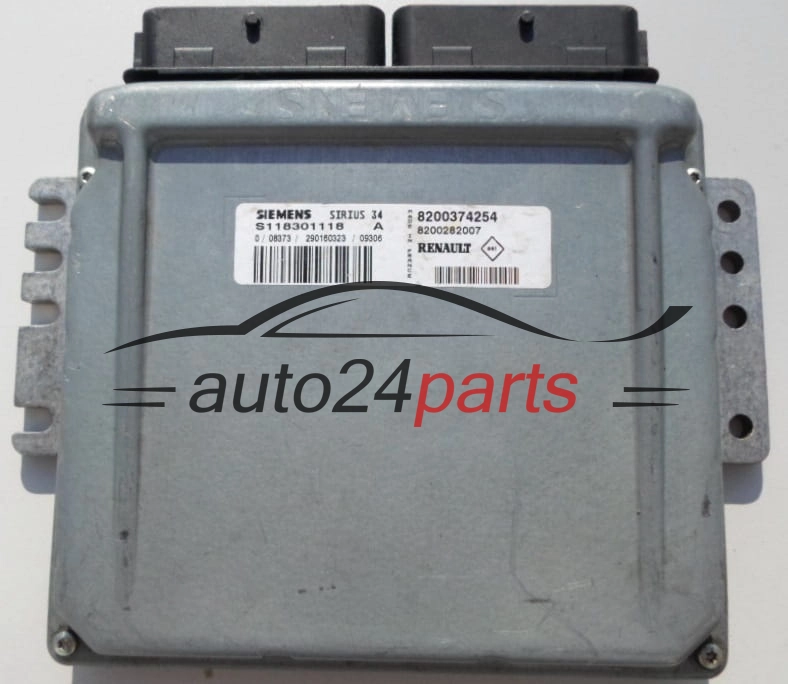 CENTRALINA DO MOTORE RENAULT CLIO 1.2 SIEMENS S118301118 A,  8200374254