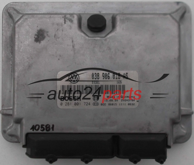 CENTRALINA DO MOTORE VOLKSWAGEN PASSAT 1.9 TDI BOSCH 0 281 001 724,  038 906 018 AS