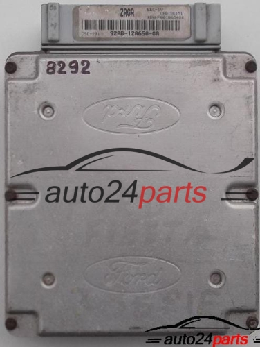 MOTORSTEUERGERÄT ECU STEUERGERAT FORD FIESTA 1.4 92AB-12A650-GA, 92AB12A650GA, 2AGA 