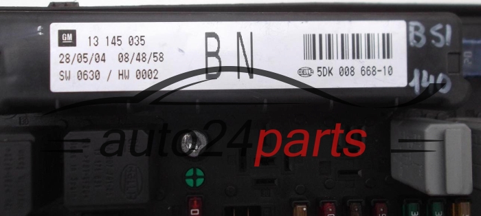 FUSE RELAY BOX ELECTRICAL COMFORT CONTROL MODULE BODY OPEL ASTRA H 1.7 CDTI GM 13 145 035 BN