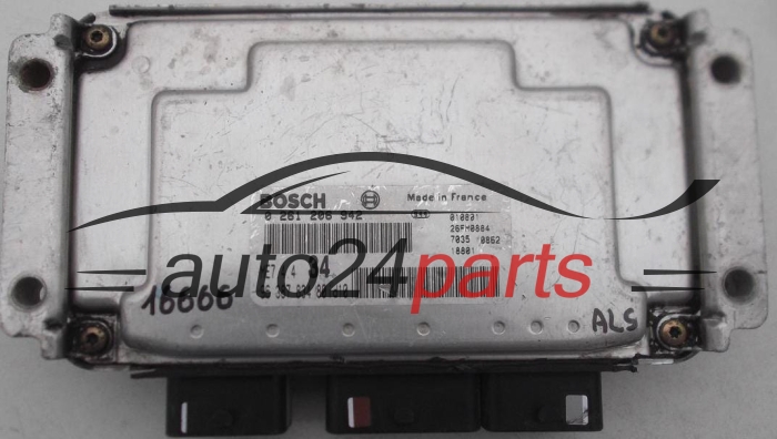 Μονάδα Ελέγχου Κινητήρα PEUGEOT 206 1.6 BOSCH 0 261 206 942, 0261206942, 96 387 834 80 id10, 9638783480 id10, ME7.4.4 34