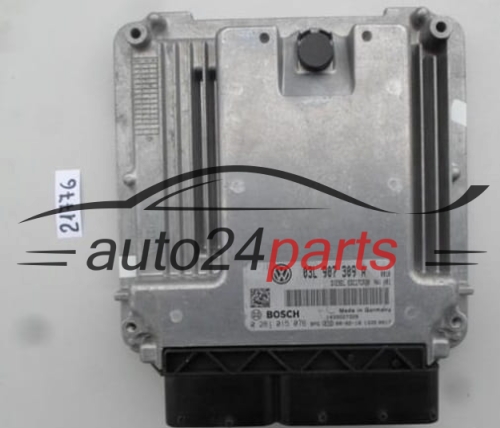 ECU ENGINE CONTROLLER AUDI VW VOLKSWAGEN BOSCH 0 281 015 076, 0281015076, 03L 907 309 A, 03L907309A, EDC17CP20