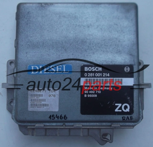  KOMPUTER STEROWNIK SILNIKA OPEL OMEGA 2.5 TD U25TD 90 492 710 ZQ, 90492710 ZQ, BOSCH 0281001214, 0 281 001 214