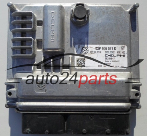 CENTRALINA DO MOTORE SKODA FABIA 1.2 TDI DELPHI 28281647, 03P 906 021 K