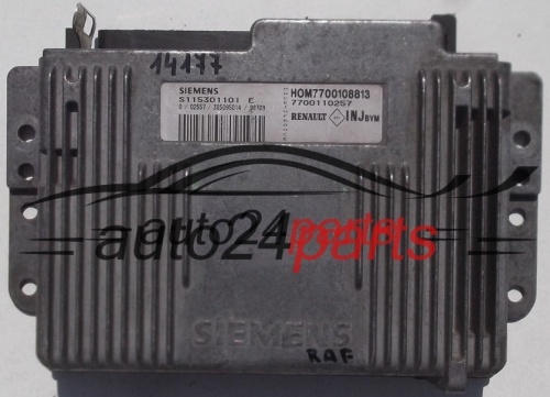 RENAULT KANGOO 1.4 SIEMENS S115301101E, S115301101 E, 115301101, HOM7700108813, 7700108813, 7700110257