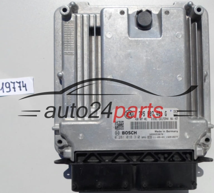 KOMPUTER STEROWNIK SILNIKA PORSCHE CAYENNE 3.0 BOSCH 0281 018 310, 0281018310, 7P5 907 401 G, 7P5907401G, EDC17CP44