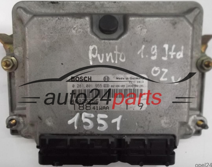 calculateur moteur pour fiat punto 1.9 jtd