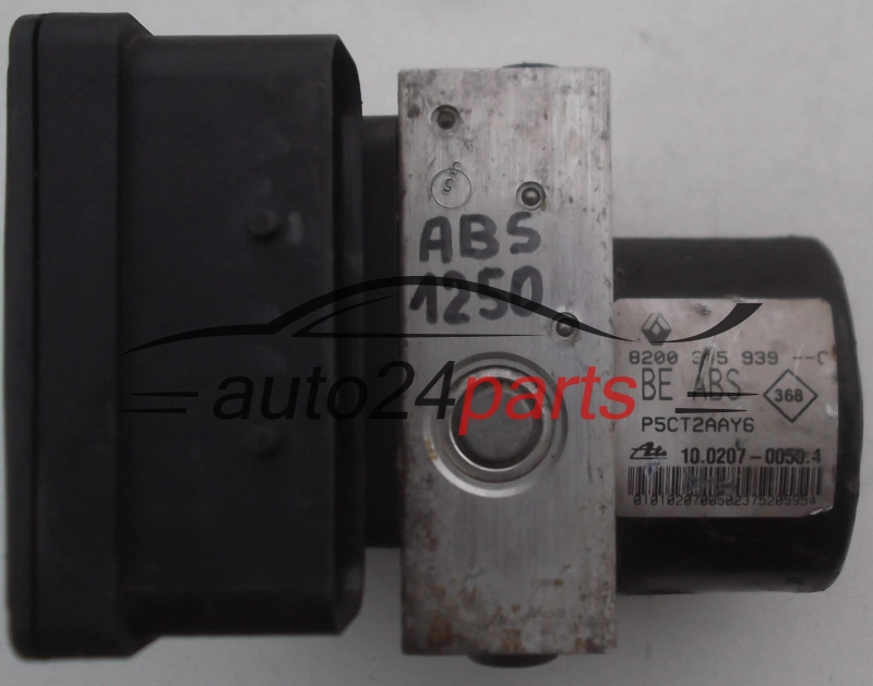 POMPE HYDRAULIQUE ET CALCULATEUR dABS RENAULT LAGUNA 8200 345 939 C, 8200345939C, P5CT2AAY6, ATE 10.0207-0050.4, 10020700504, 10.0970-1402.3, 10097014023
