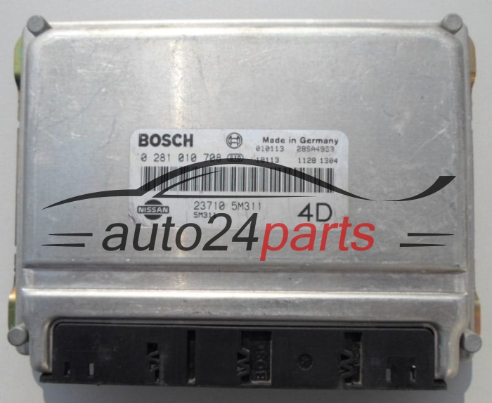 MOTORSTEUERGERÄT ECU STEUERGERÄT  NISSAN ALMERA 2.2 L BOSCH 0 281 010 708,  23710 5M311, 4D