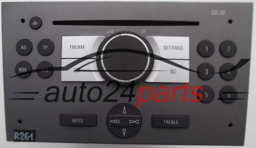 RADIO CD OPEL  MERIVA  13 233 926 SE / 13233926SE / 7 646 222 310 / 7646222310 / CD30 - R227, R261