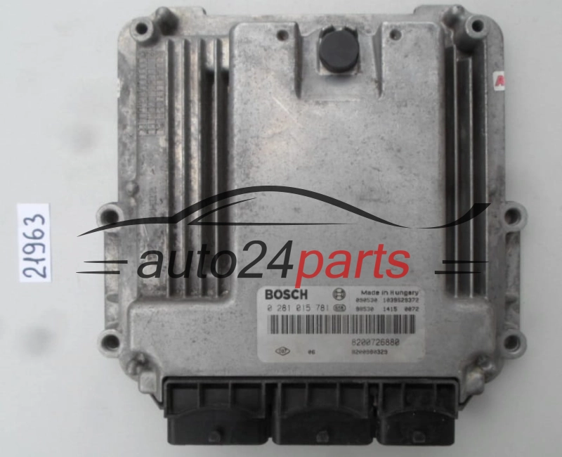 KOMPUTER STEROWNIK SILNIKA RENAULT LAGUNA 2.0 DCI BOSCH 0 281 015 781, 0281015781, 8200726880, 8200980329