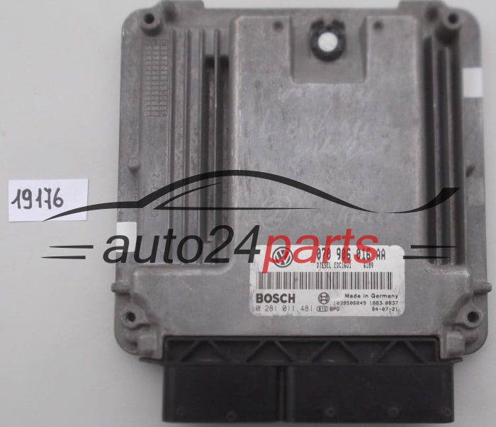 KOMPUTER STEROWNIK SILNIKA VW VOLKSWAGEN TOUAREG 5.0 TDI BOSCH 0 281 011 481, 0281011481, 070 906 016 AA, 070906016AA, DIESEL EDC16U1