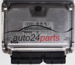 KOMPUTER STEROWNIK SILNIKA AUDI A6 2.5 TDI 4B2907401J, 4B2 907 401 J, BOSCH 0 281 010 822, 0281010822, DIESEL EDC15UM+D05 28SA5206 - 9156, 13561
