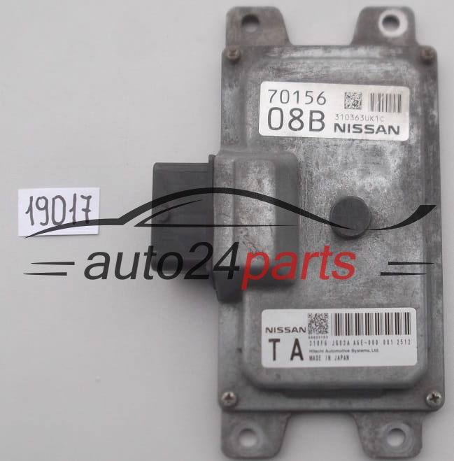 STEROWNIK SKRZYNI AUTOMATYCZNEJ NISSAN 310363UK1C, 310FG JG83A, 310FGJG83A, 08B 
