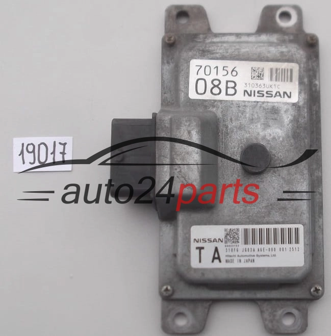 STEROWNIK SKRZYNI AUTOMATYCZNEJ NISSAN 310363UK1C, 310FG JG83A, 310FGJG83A, 08B 