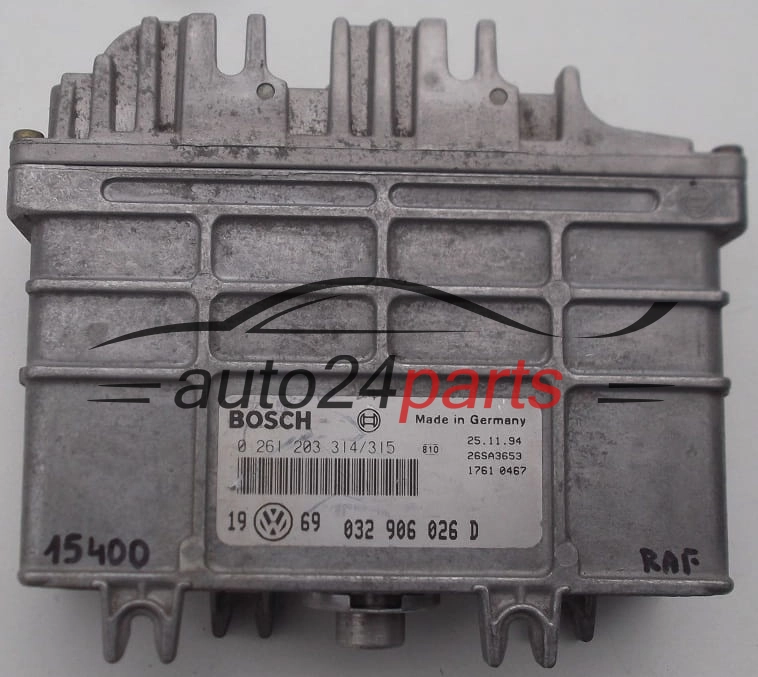  BOSCH 0 261 203 314/315, 0261203314315, 032 906 026 D, 032906026D