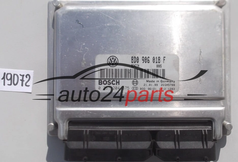 KOMPUTER STEROWNIK SILNIKA AUDI A4 VW PASSAT 1.8 20V 8D0 906 018 F, 8D0906018F, BOSCH 0261204875, 0 261 204 875