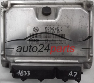 KOMPUTER STEROWNIK SILNIKA SEAT LEON 1.4 16V AXP 036 906 032 E, 036906032E, BOSCH 0 261 206 859, 0261206859, 26SA7060 1159 0259, BENZIN ME7.5.10 3577 - 1201, 1833, 3819, 5802