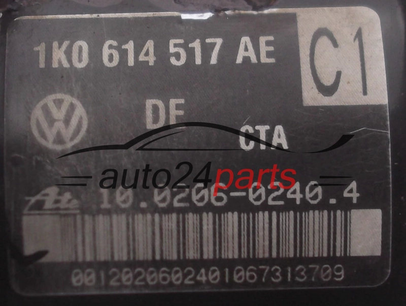 ABS CENTRALINA POMPA AUDI VOLKSWAGEN SEAT 1K0 614 517 AE,  ATE 10.0206-0240.4