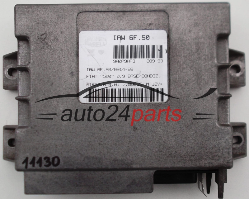 Μονάδα Ελέγχου Κινητήρα FIAT CINQUECENTO 500 0.9, MAGNETI MARELLI IAW 6F.S0, IAW6FS0, 61602.054.01, 6160205401, 7780555