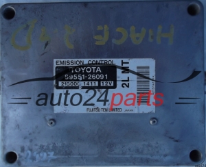 CENTRALINA DO MOTORE TOYOTA HIACE 2.4 89551-26091 8955126091 215000-1411 2150001411 2LMT