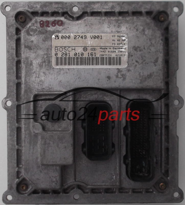 Μονάδα Ελέγχου Κινητήρα SMART 0.8 CDI BOSCH 0 281 010 161, 0281010161, 000 2749 V001, 0002749V001, 28RTF097