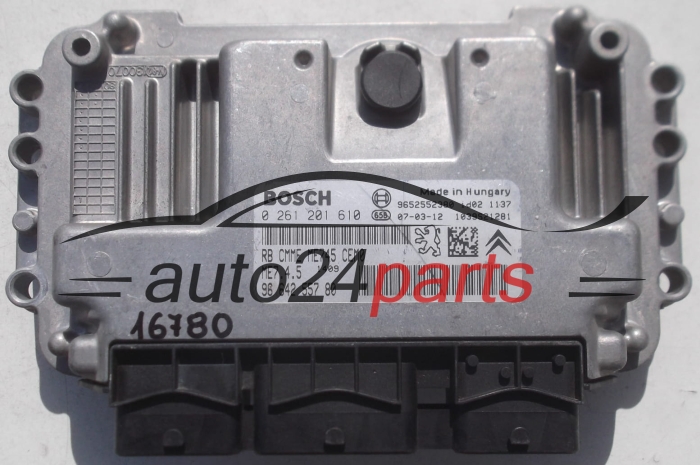 Μονάδα Ελέγχου Κινητήρα PEUGEOT 307 1.6 BOSCH 0 261 201 610, 0261201610, 96 642 557 80, 9664255780