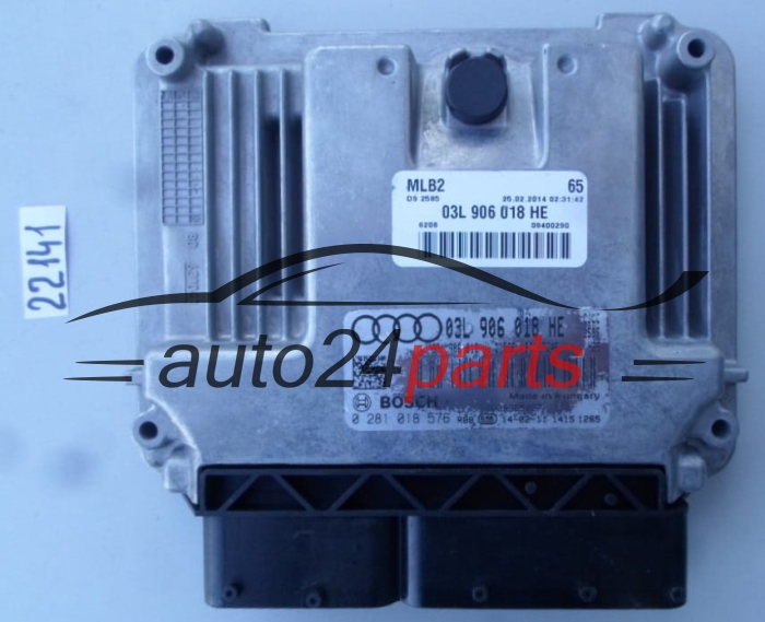 CENTRALITA DE MOTOR AUDI A4 2.0 TDI BOSCH 0 281 018 576, 0281018576, 03L 906 018 HE, 03L906018HE, EDC17C46 
