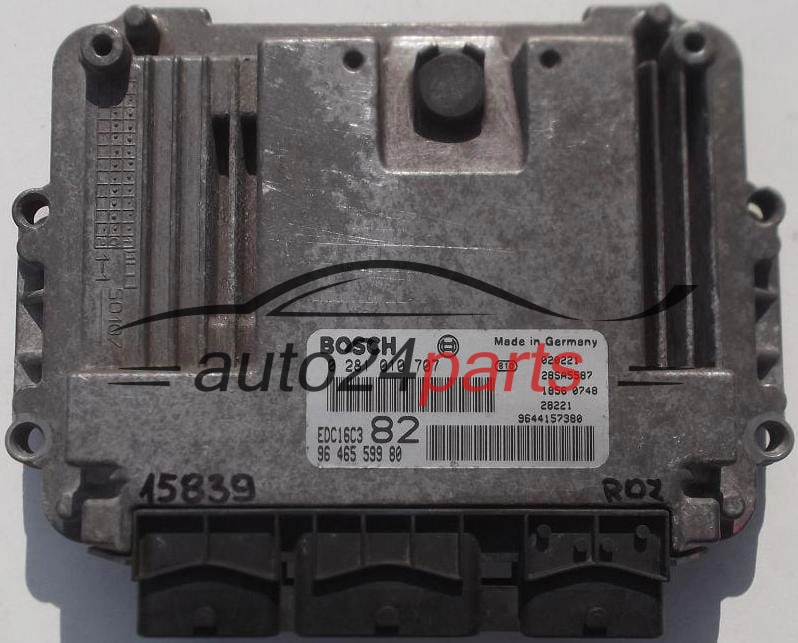 Μονάδα Ελέγχου Κινητήρα PEUGEOT 206 1.4 HDI BOSCH 0281010707 9646559980 9644157380 EDC16C3 82 28SA5587