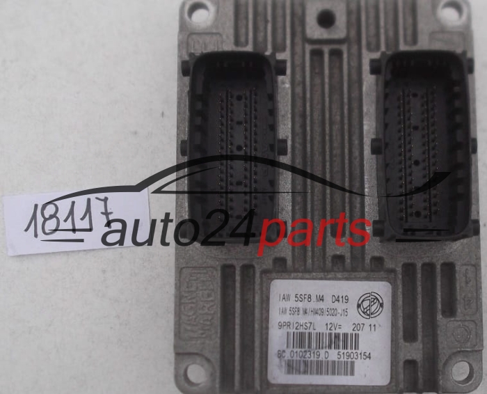 KOMPUTER STEROWNIK SILNIKA FIAT PANDA FIAT 500 FORD KA MAGNETI MARELLI IAW 5SF8.M4