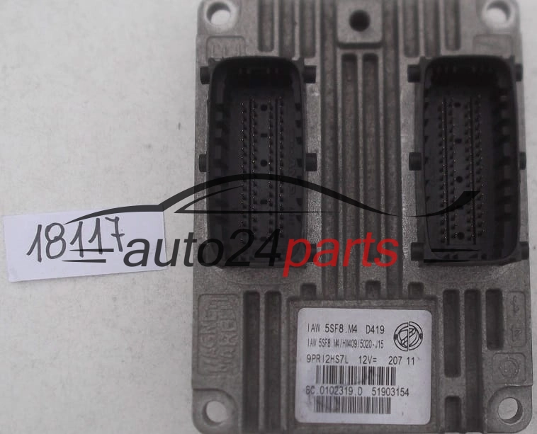 KOMPUTER STEROWNIK SILNIKA FIAT PANDA FIAT 500 FORD KA MAGNETI MARELLI IAW 5SF8.M4