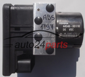 ABS PUMPE BLOCK HYDRAULIKPUMPE STEUERGERAT TOYOTA YARIS 44540-0D110, 445400D110, ATE 06.2102-1753.4, 06210217534, 89541-0D140, 895410D140, 06.2109-5856.3, 06210958563 
