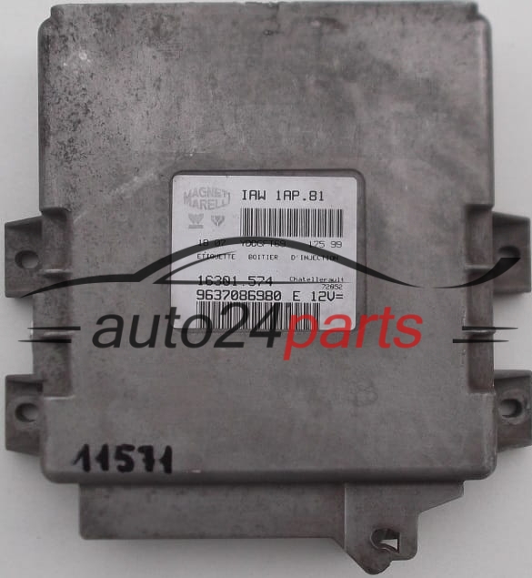 Μονάδα Ελέγχου Κινητήρα PEUGEOT 206 1.4 Magneti Marelli  IAW1AP81,  16301574, 9637086980