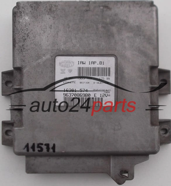 Μονάδα Ελέγχου Κινητήρα PEUGEOT 206 1.4 Magneti Marelli  IAW1AP81,  16301574, 9637086980