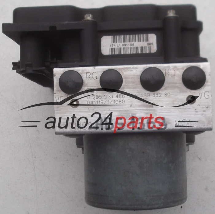 ABS POMPA I STEROWNIK CITROEN C4 PEUGEOT 307 BOSCH 0 265 231 486, 0265231486,9649988280, 0 265 800 395, 0265800395 