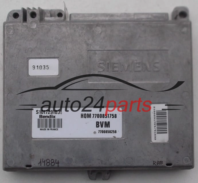 Μονάδα Ελέγχου Κινητήρα RENAULT CLIO BENDIX S101729103 C