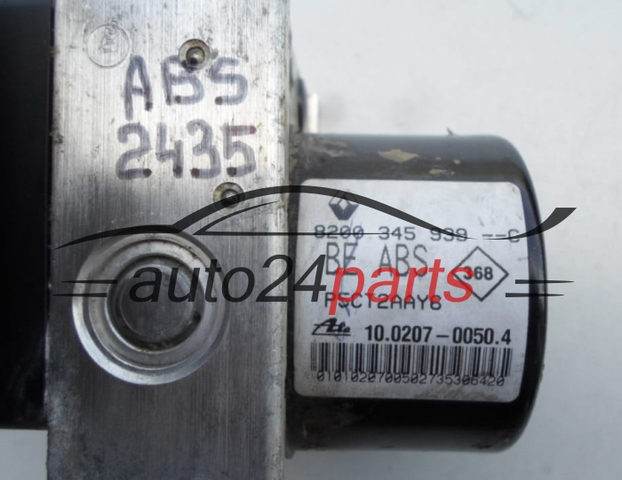 ABS PUMPE BLOCK HYDRAULIKPUMPE STEUERGERÄT RENAULT LAGUNA 8200 345 939, 8200345939, 10.0207-0050.4, 10020700504, 10.0970-1402.3, 10097014023