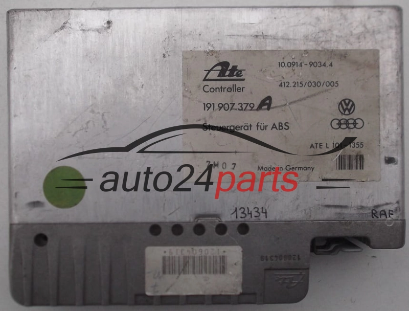  ABS STEROWNIK VOLKSWAGEN GOLF ATE 10.0914-9034.4, 10091490344, VDO 412.215/030/005, 412215030005, 191 907 379 A, 191907379A