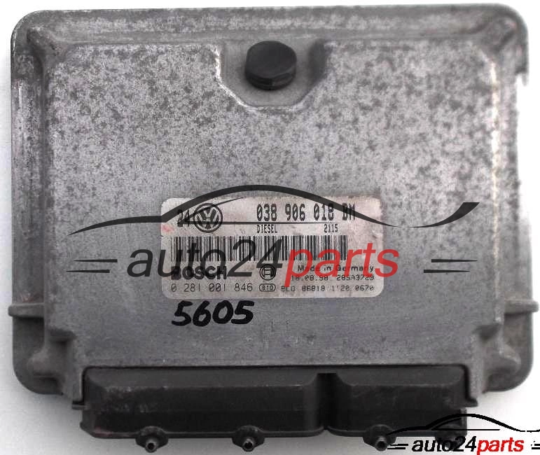 CENTRALINA DO MOTORE VW VOLKSWAGEN GOLF BORA 1.9 TDI AHF 038906018BM, 038 906 018 BM BOSCH 0281001846, 0 281 001 846