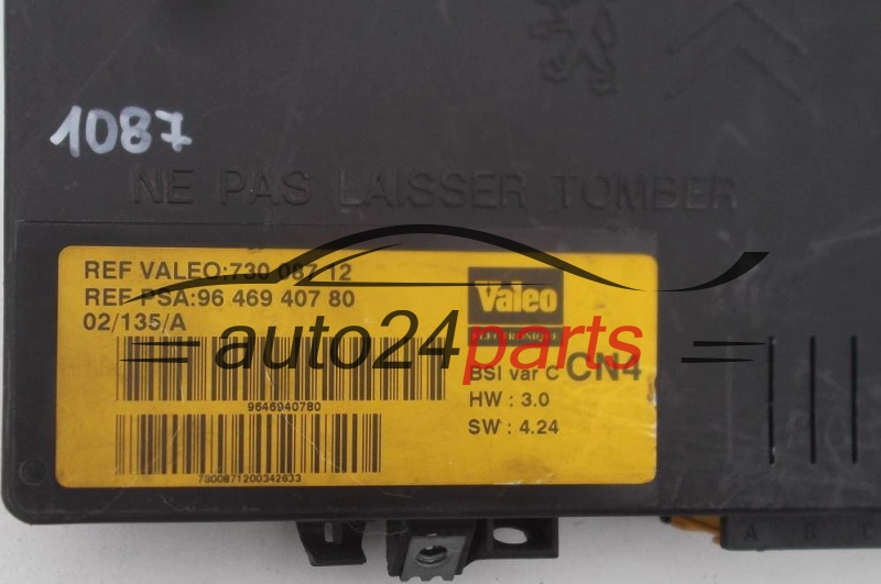 CENTRALKA MODUL BSI CITROEN PEUGEOT VALEO 730 087 12