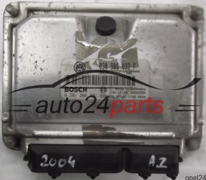 MOTORSTEUERGERÄT ECU STEUERGERÄT VW VOLKSWAGEN POLO 1.0 030906032F, 030 906 032 F, BOSCH 0261206001, 0 261 206 001