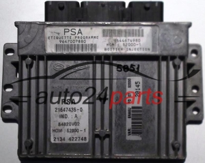 KOMPUTER STEROWNIK SILNIKA CITROEN PEUGEOT 1.8 21647436-0, 9647007880, 9644674980 - 5851, 30205