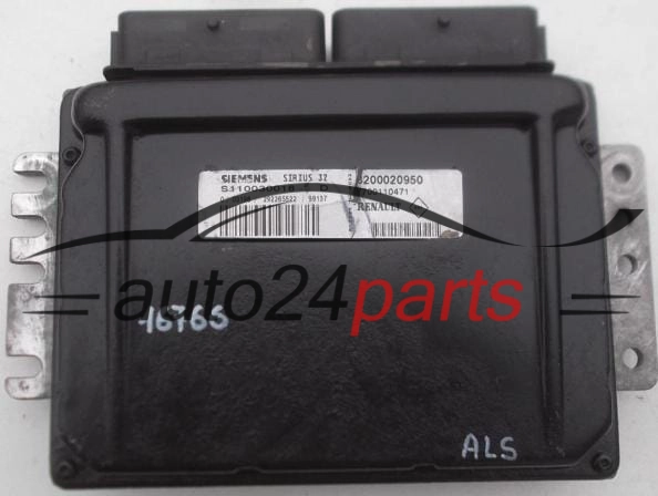 MOTORSTEUERGERÄT ECU STEUERGERAT RENAULT MEGANE SIEMENS S110030018 D, S110030018D, 8200020950