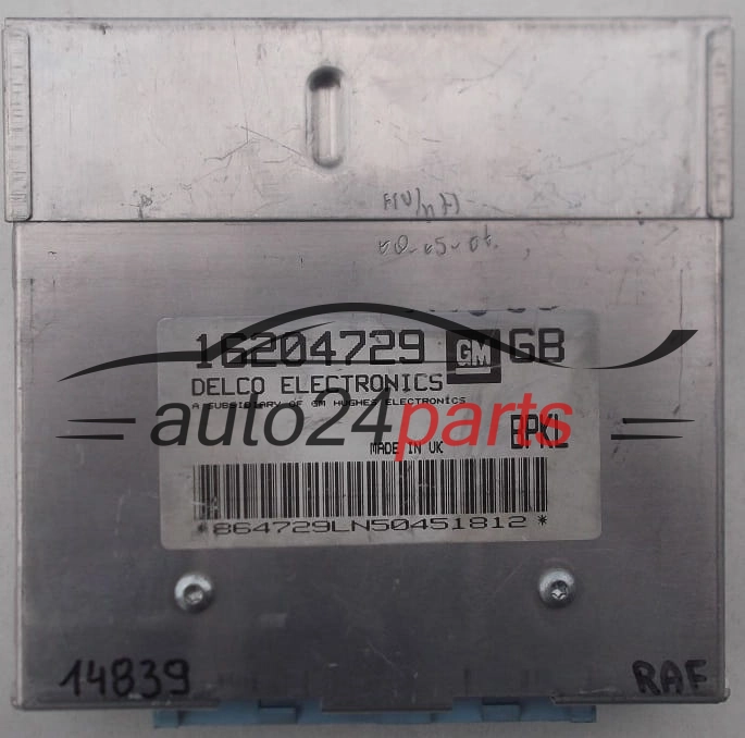CENTRALINA MOTORE OPEL ASTRA DELCO 16204729 GB, 16204729GB, BPKL 