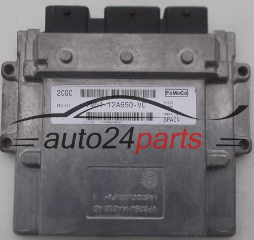 MOTORSTEUERGERÄT ECU STEUERGERÄT FORD FOCUS 1.8 FoMoCo 7M51-12A650-VC, 7M5112A650VC, 2CGC