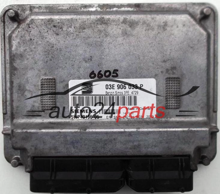 Centralita de motor Seat Ibiza Cordoba 1.2 AZQ 03E906033P Siemens 5WP40196 Benzin Simos 3PE 4729