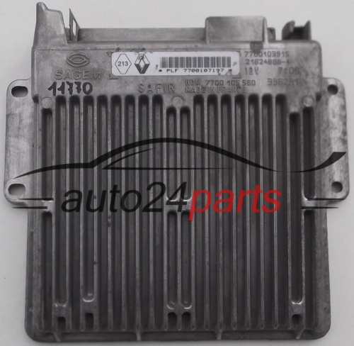 ECU ENGINE CONTROLLER  RENAULT TWINGO 1.2 Sagem 21624886-1, 7700107197, 7700103915, HOM 7700105560