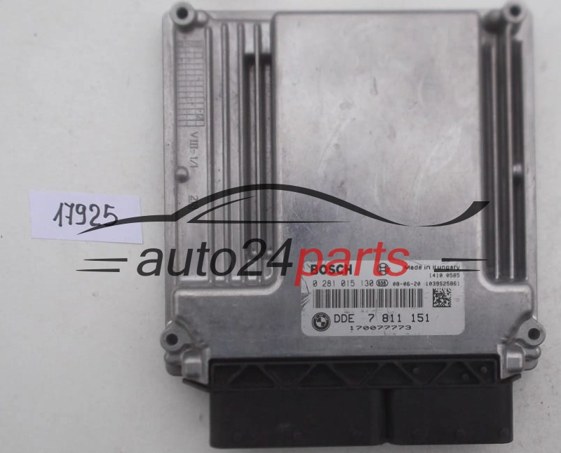 KOMPUTER STEROWNIK SILNIKA BMW 3 E90 325D 5 E60 525D BOSCH 0281015130, 0 281 015 130, DDE 7811151, 7 811 151, 1039S25861